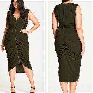 NWT | City Chic Drape Dress